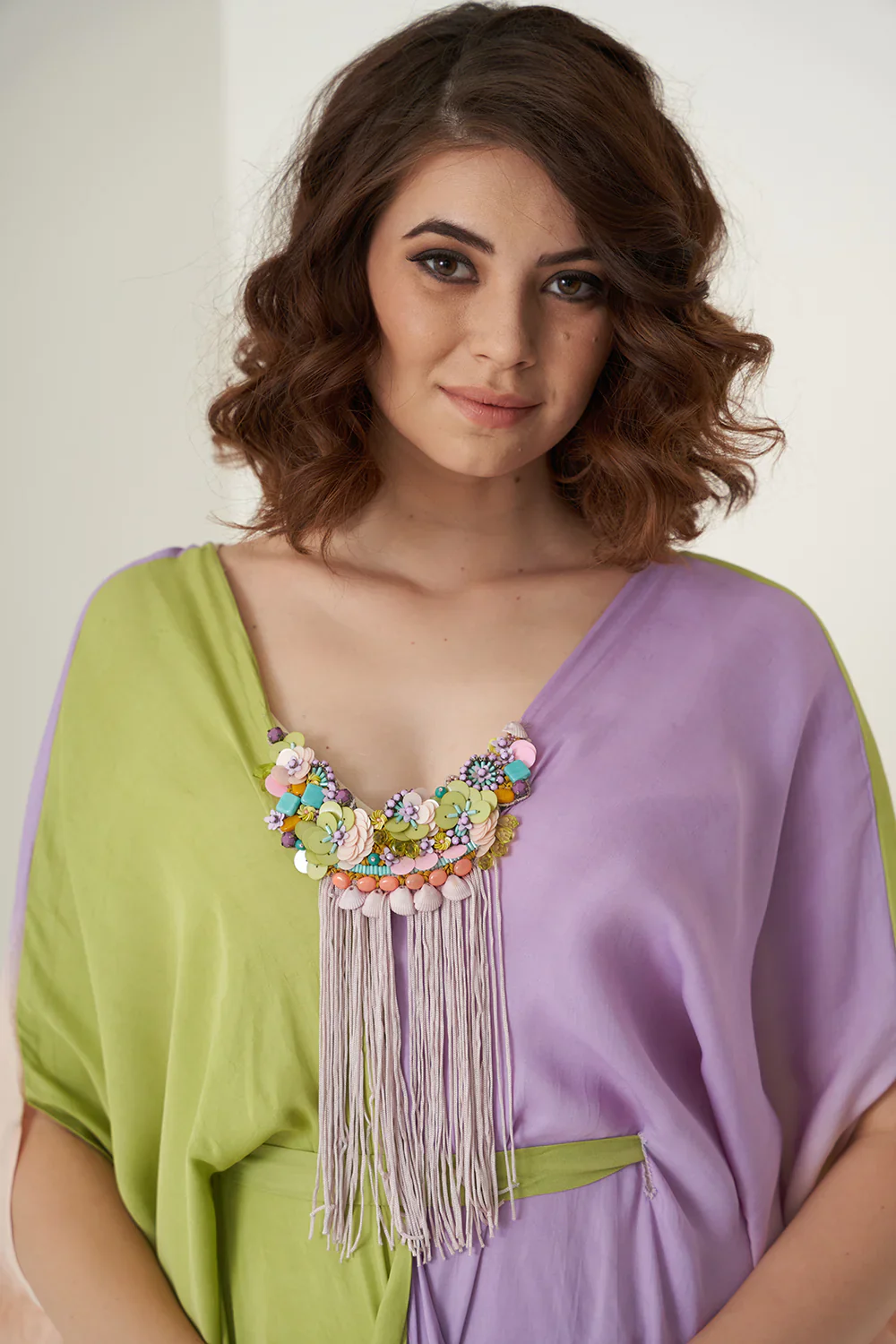 Lavender & Multi Color Kaftaans - Image 6