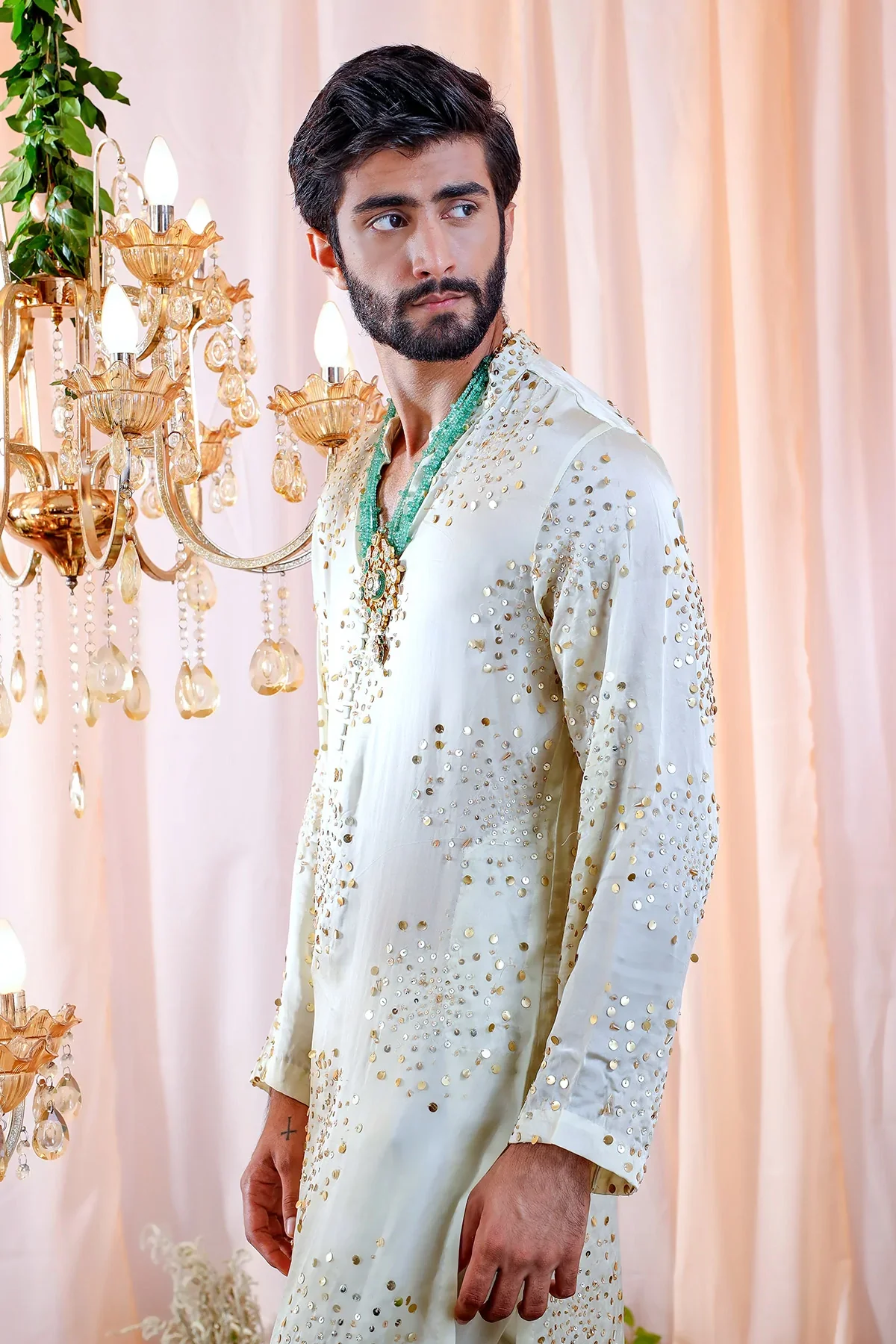 Leon Hand Embroidered Kurta - Image 5