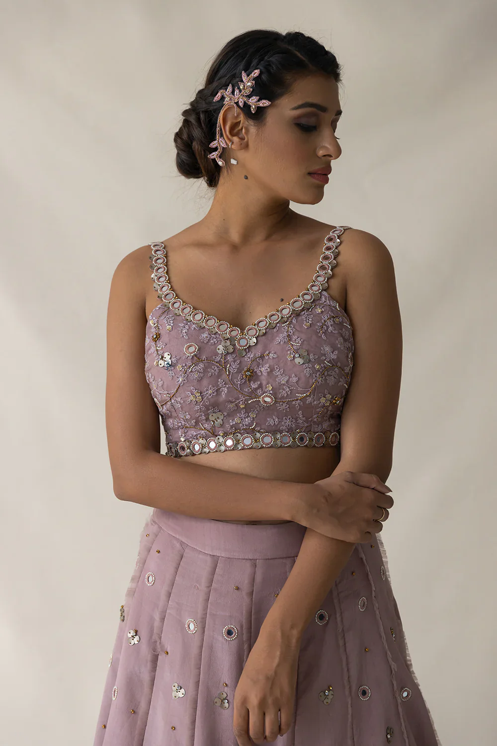 Light Pink Lehenga - Image 6