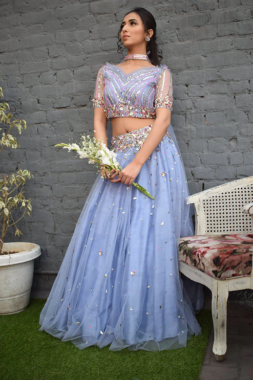 Lilac Rose Lehenga Set - Image 4