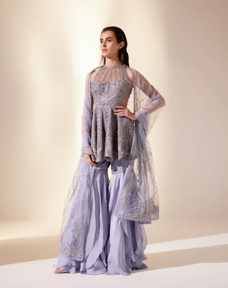 Lilac Sharara Set - Image 3