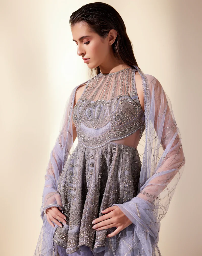 Lilac Sharara Set - Image 4