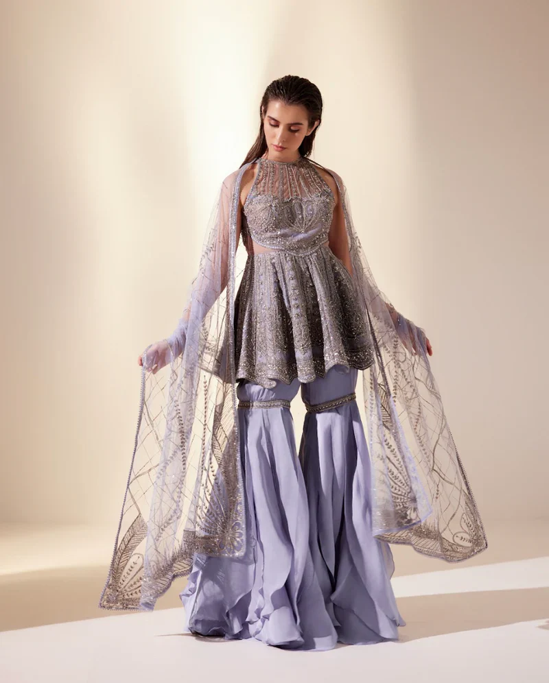 Lilac Sharara Set - Image 5