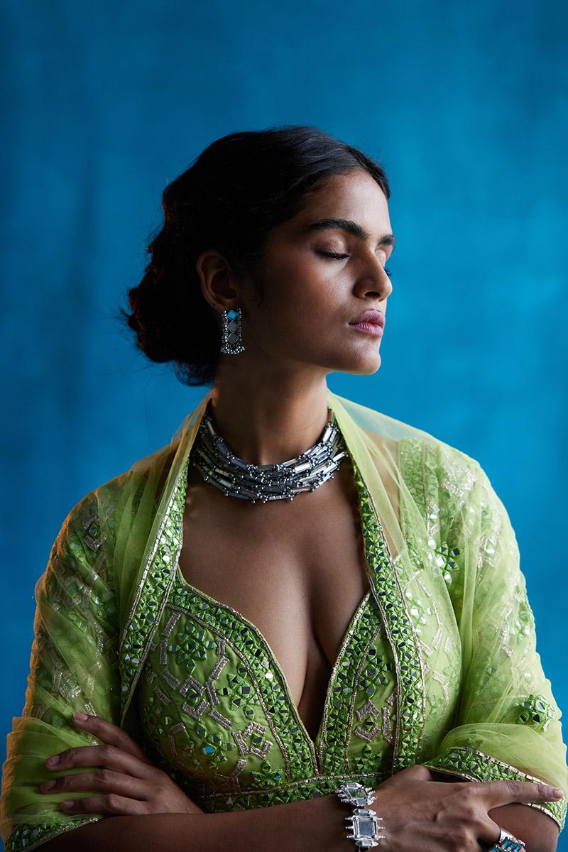 Lime Green Sharara Set - Image 6