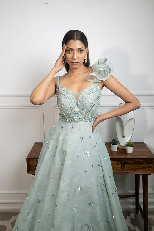 Limelight Mint Gown - Image 5