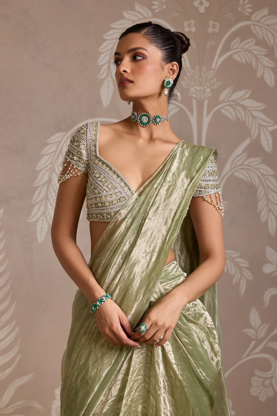 Loom saree set - Image 4