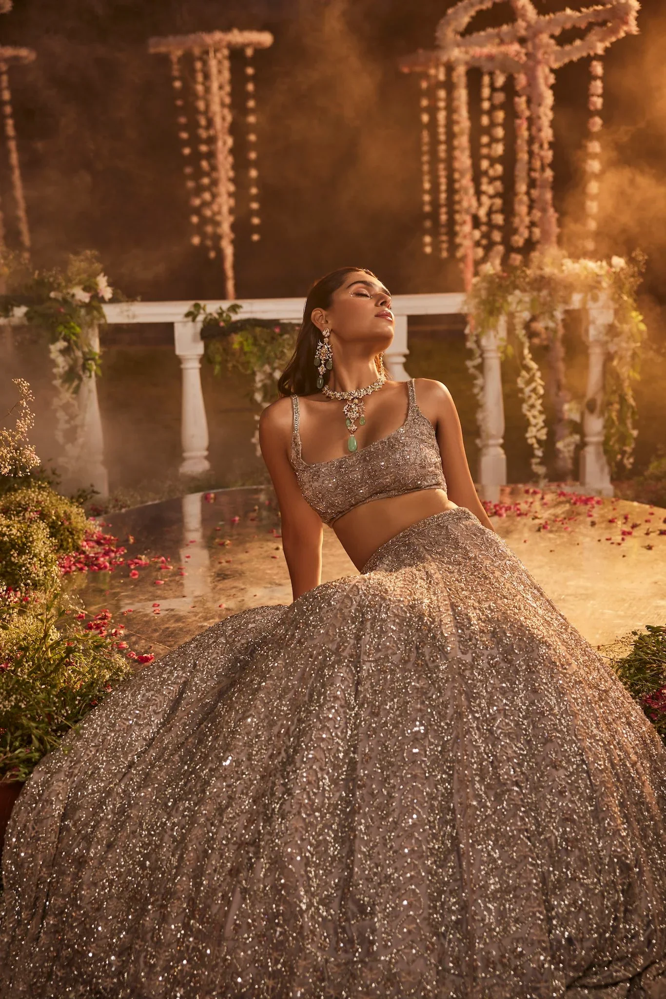 Love Grey Lehenga
