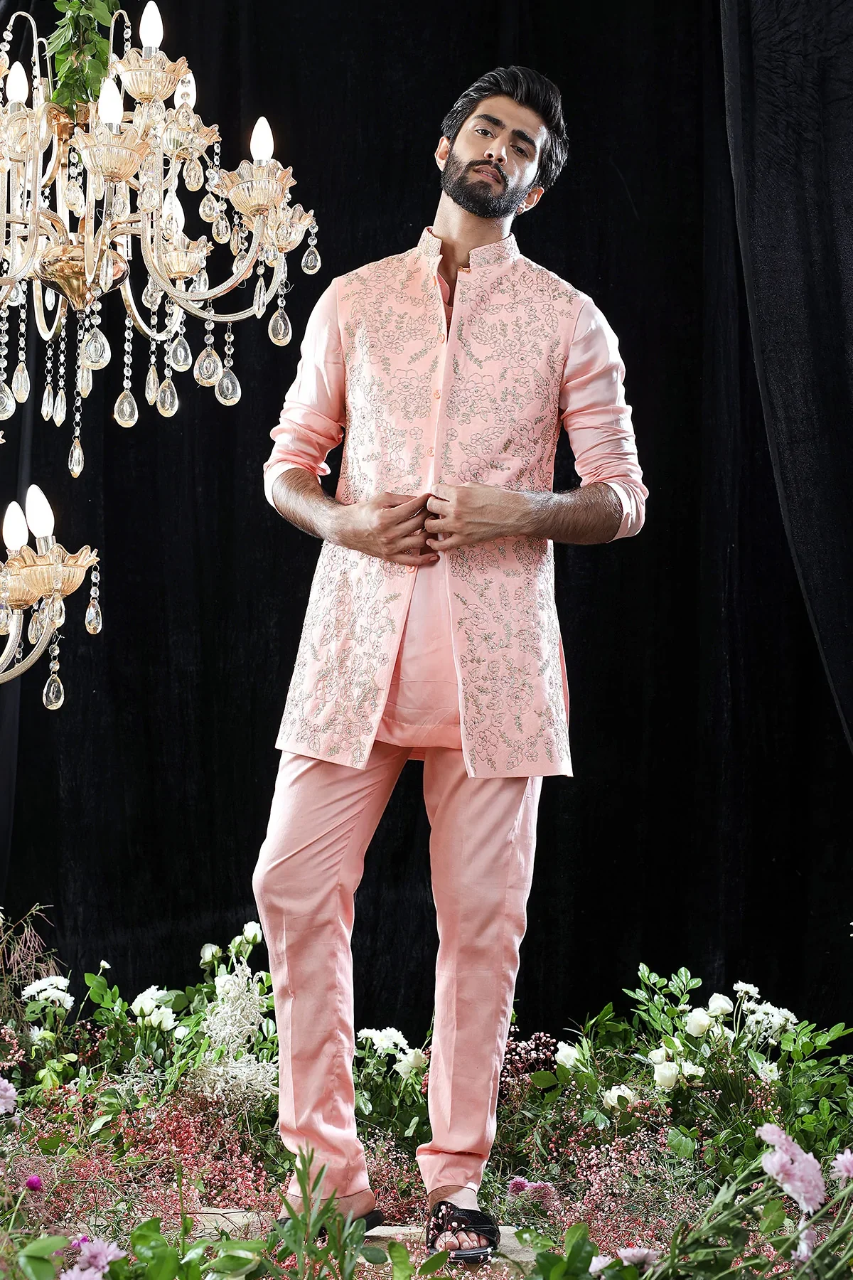 Lucas Hand Embroidered Kurta - Image 3