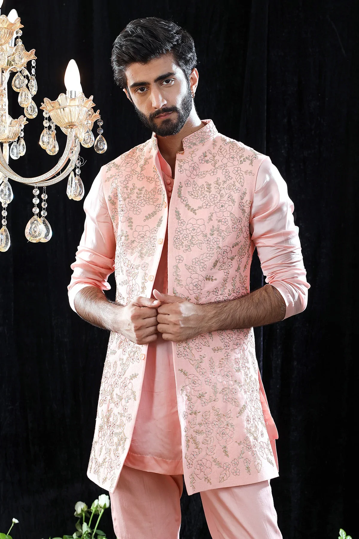 Lucas Hand Embroidered Kurta - Image 4