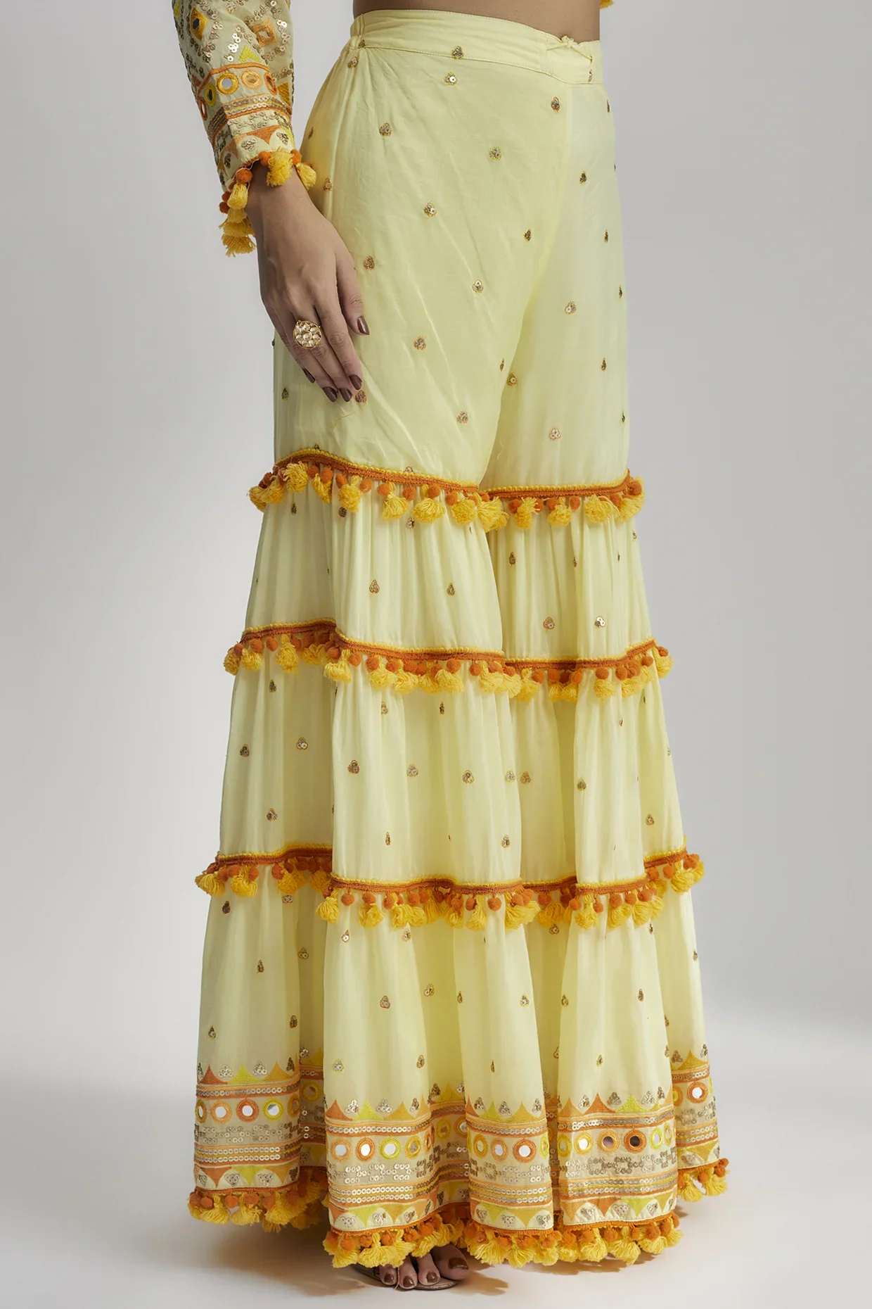 Maahika Layered Sharara Set - Image 4