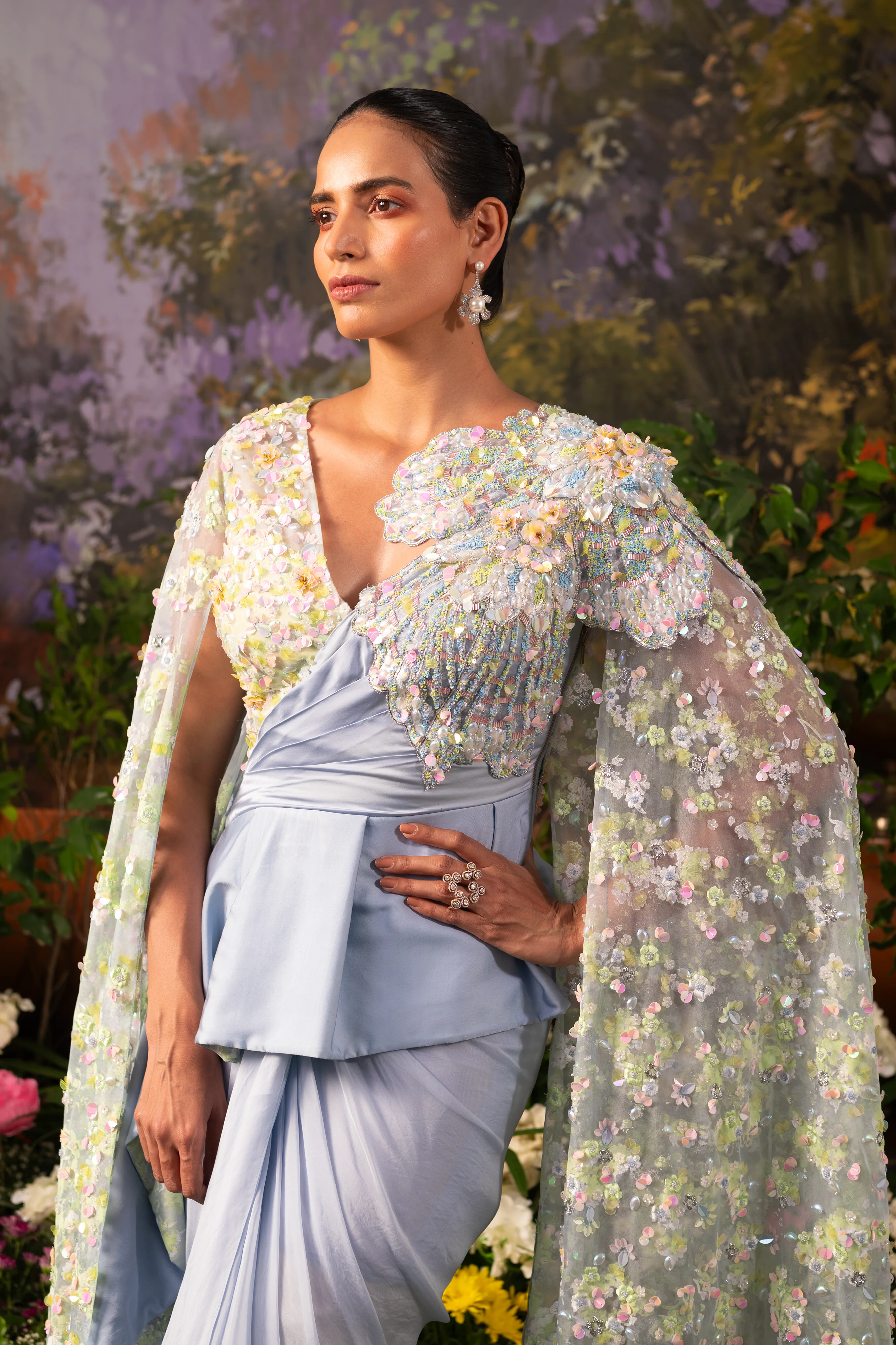 Maha Ice Blue Co-ord Set - Image 2