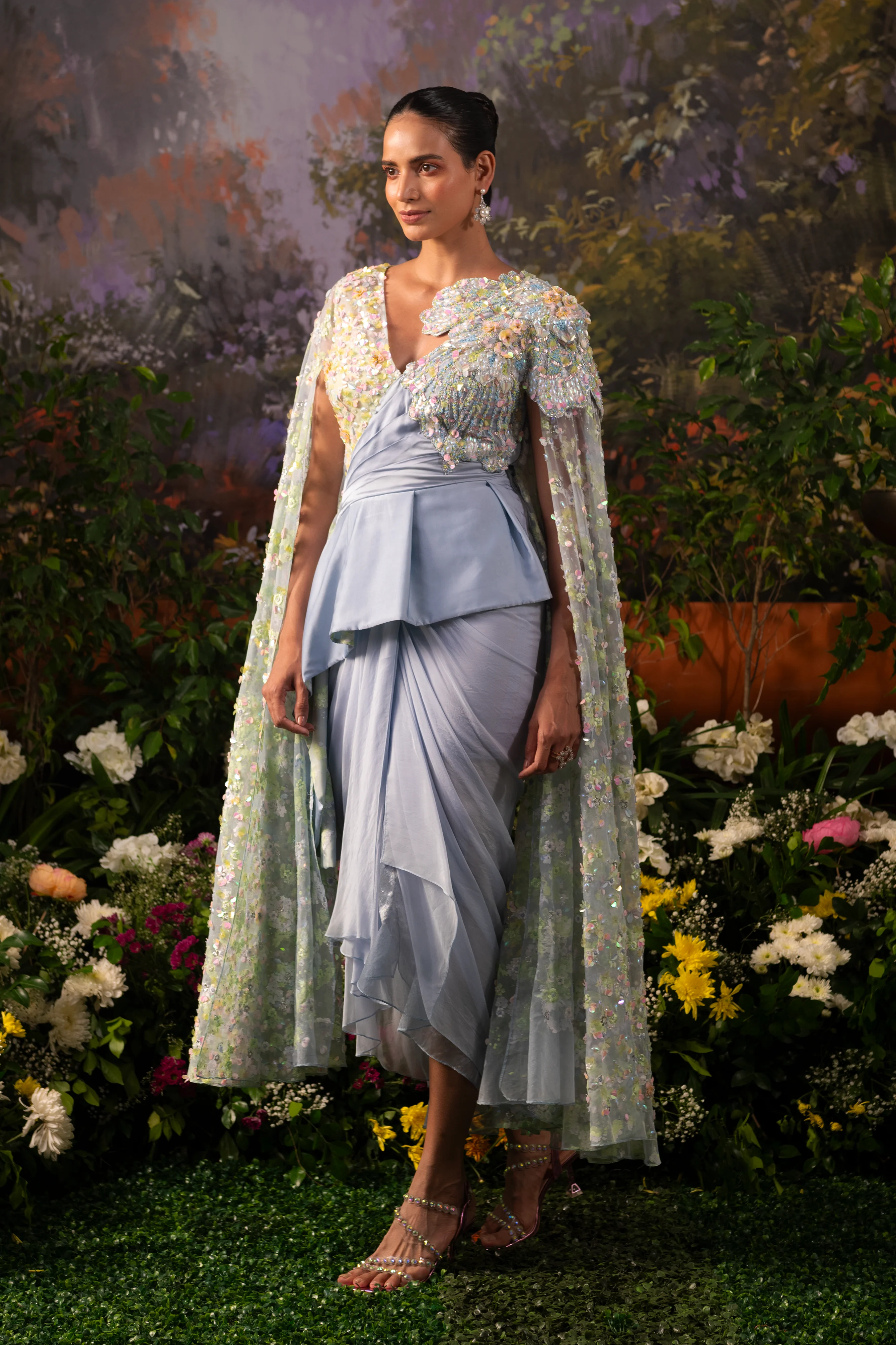 Maha Ice Blue Co-ord Set - Image 3