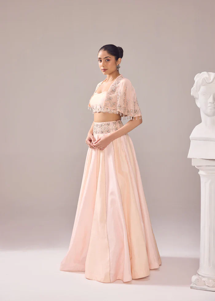 Margaret Cape Lehenga Set - Image 4