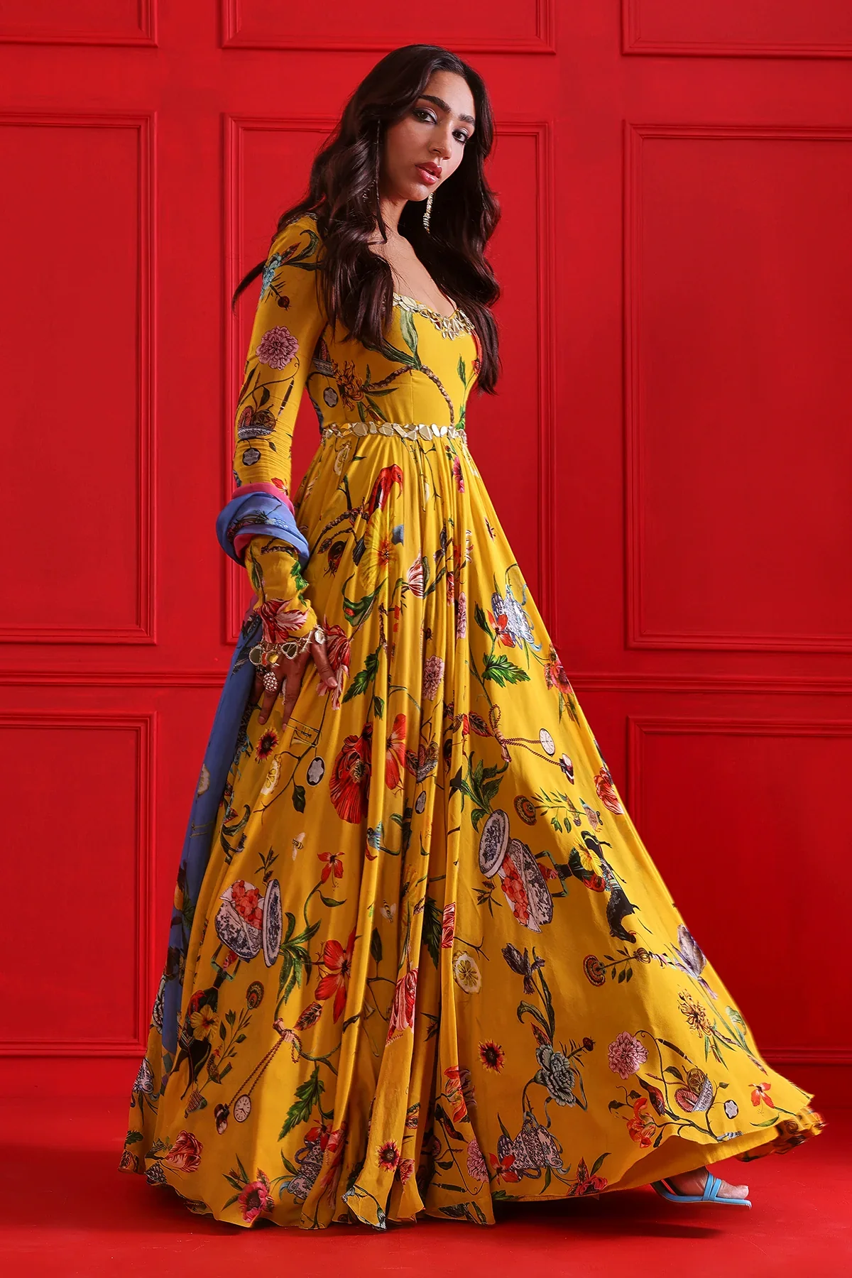 Marni Printed Anarkali Set - Image 6