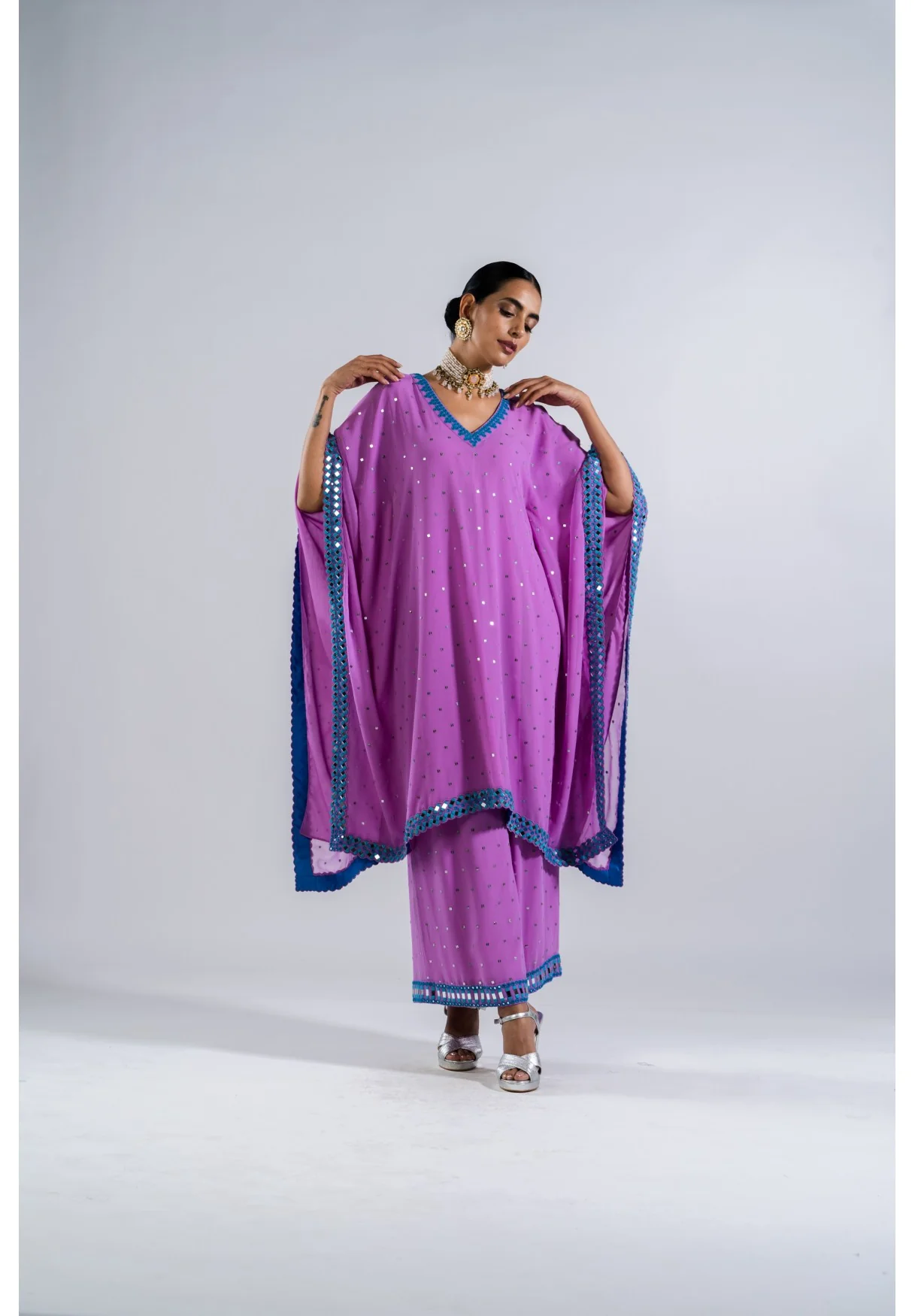 Mauve Kaftan Set - Image 3