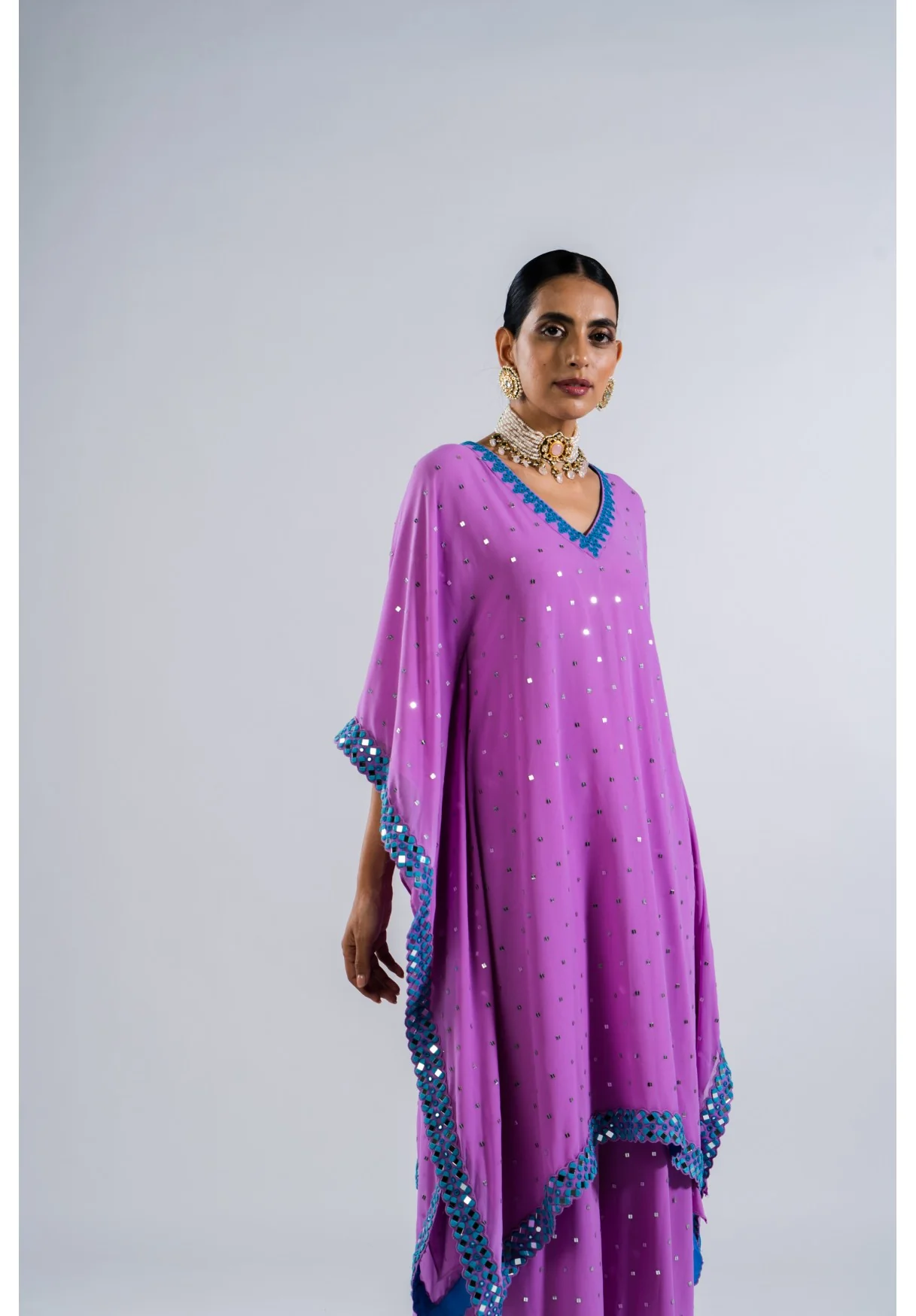 Mauve Kaftan Set - Image 5