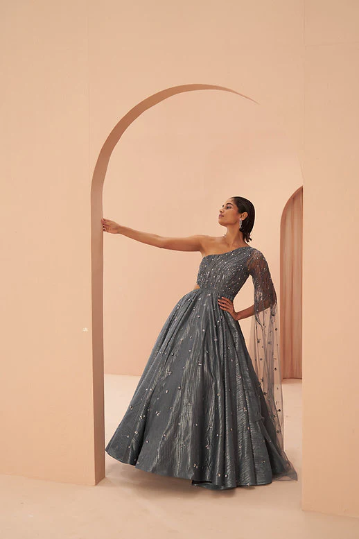 Mirage Crushed Gown - Image 3