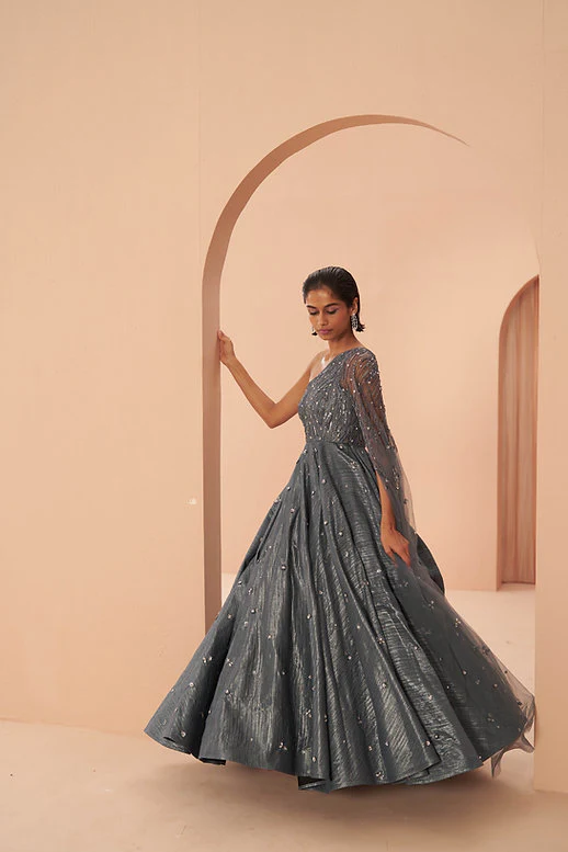 Mirage Crushed Gown - Image 4