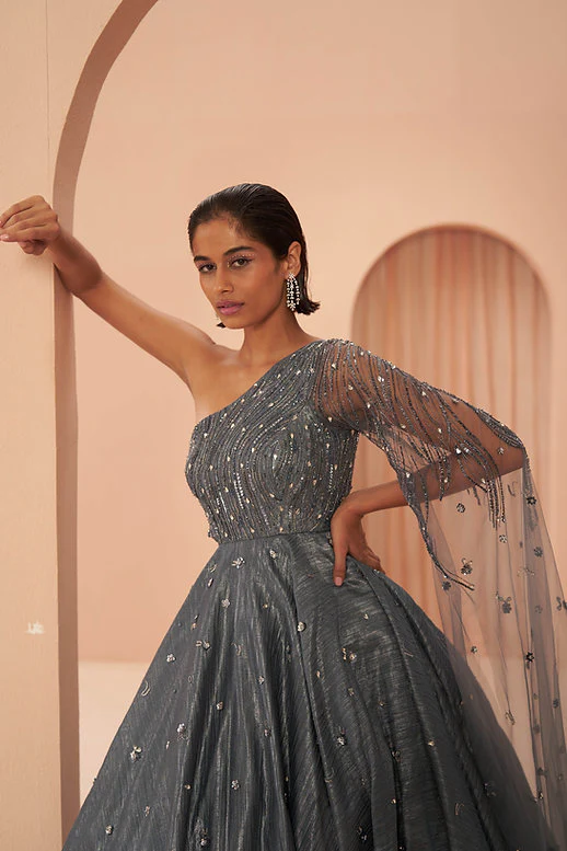 Mirage Crushed Gown - Image 5