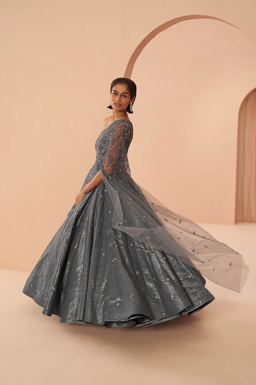 Mirage Crushed Gown - Image 7