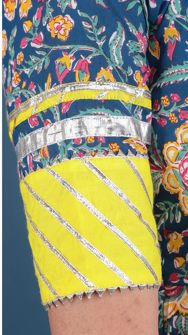 Misba Cotton Kalidar Anarkali Plazo Set - Image 6