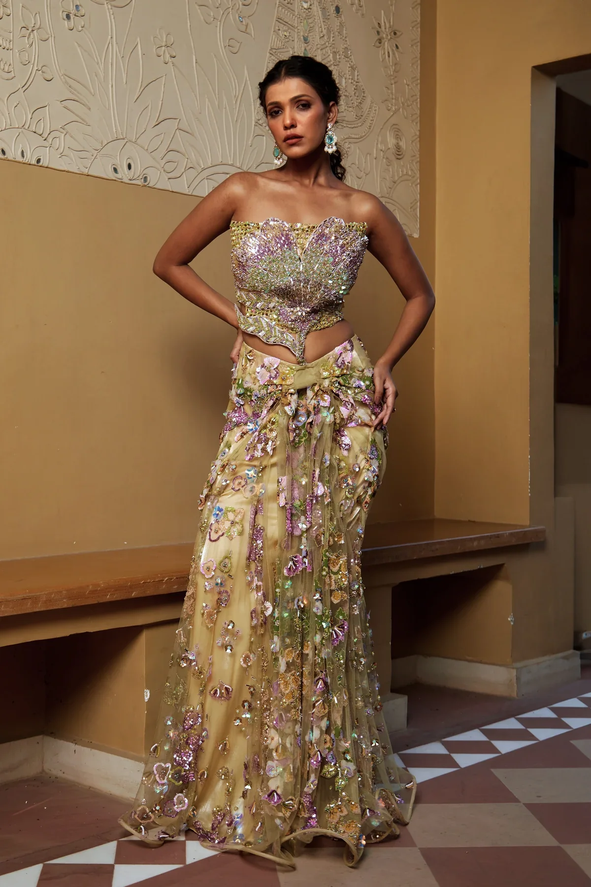Moledro - Laya Saree - Lilly's Boutique London - Image 3