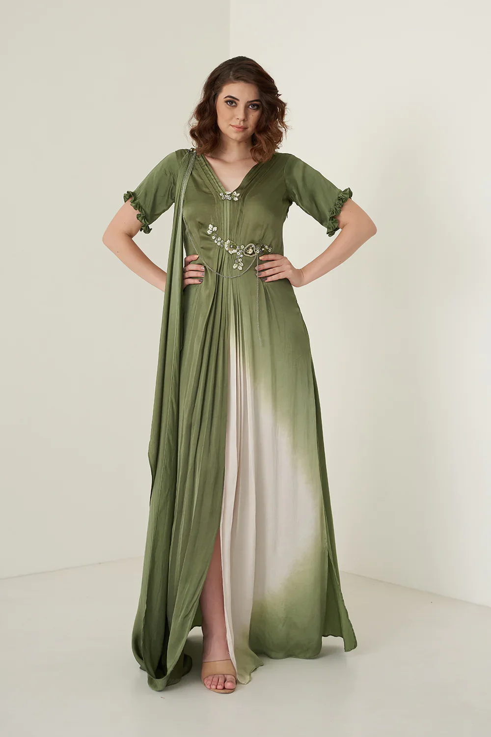 Moss Green Gown - Image 3