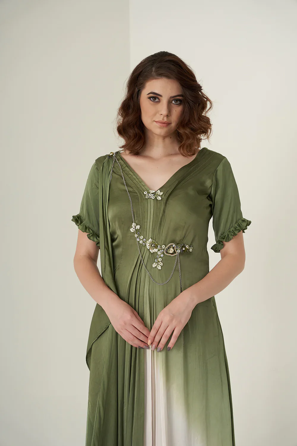 Moss Green Gown - Image 5