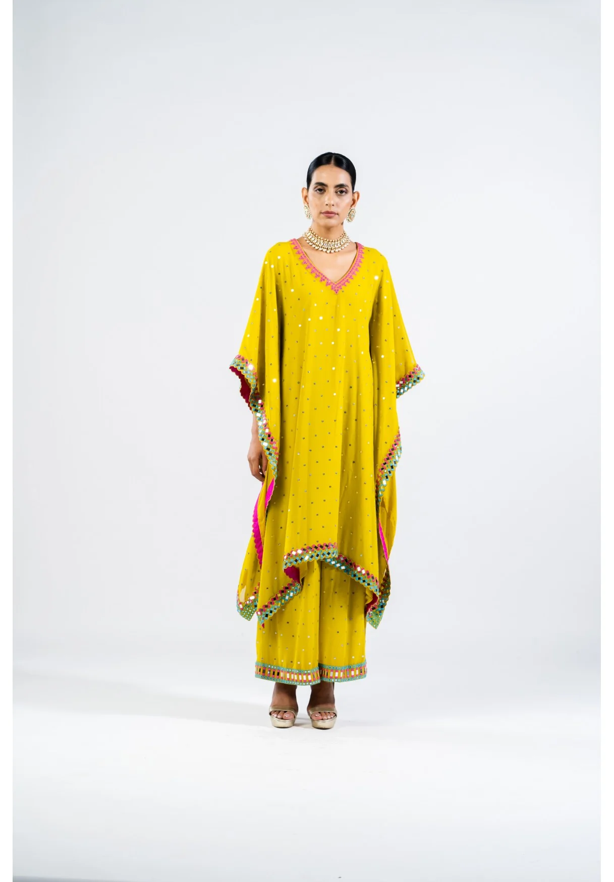 Moss Green Kaftan Set