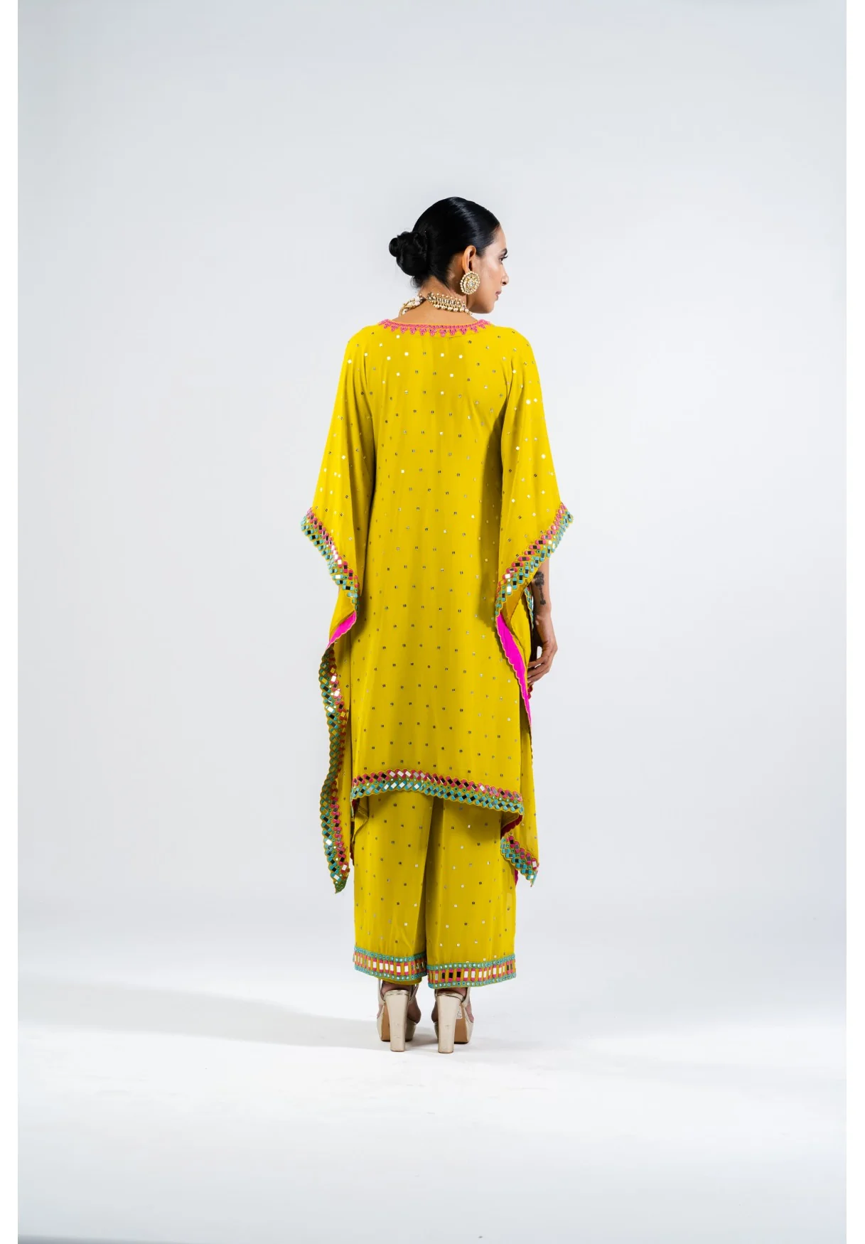 Moss Green Kaftan Set - Image 2