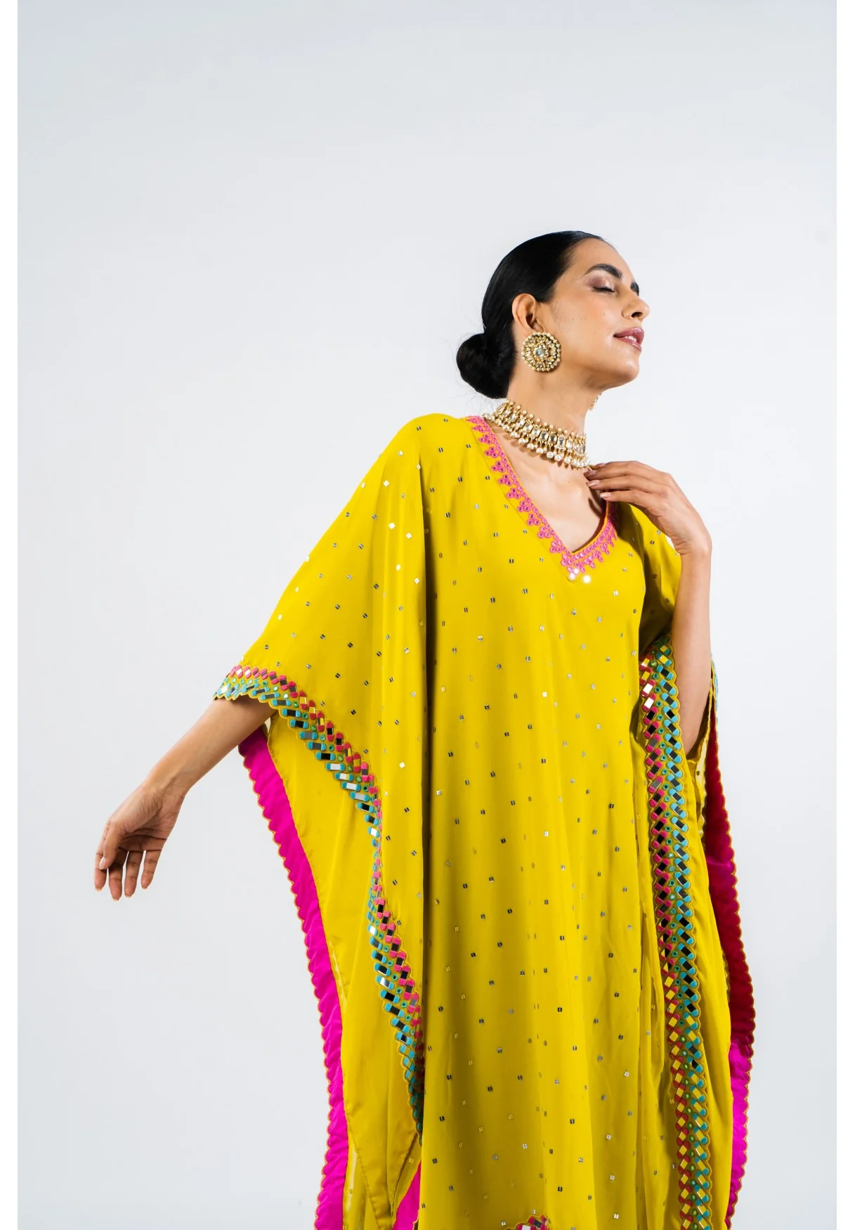 Moss Green Kaftan Set - Image 5