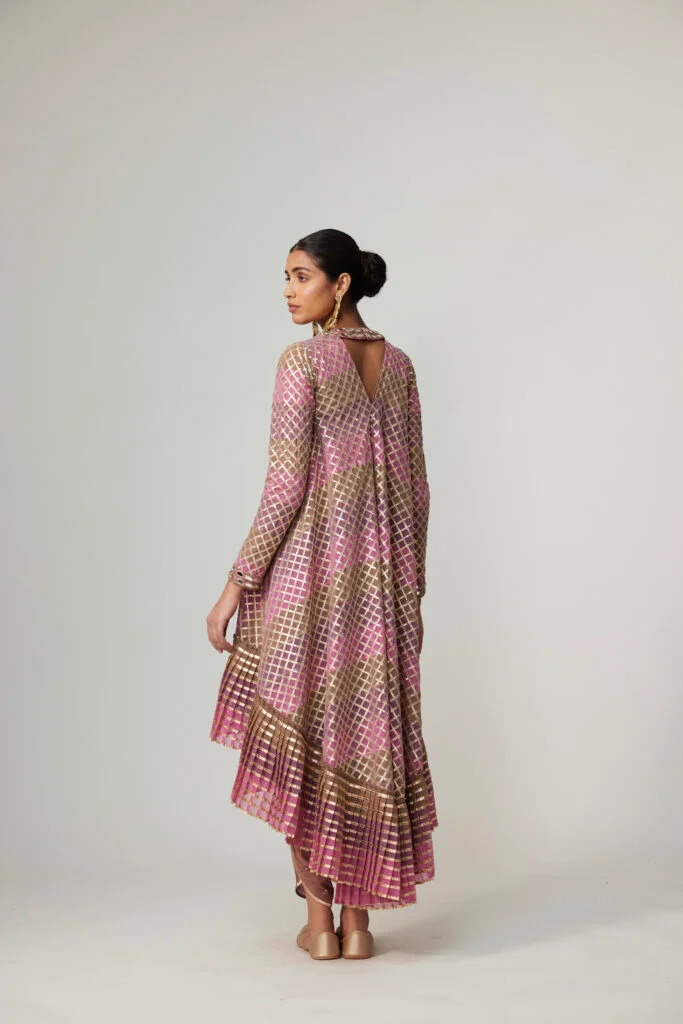 Mud Mauve Multicolor Dhoti Kurta Set - Image 2