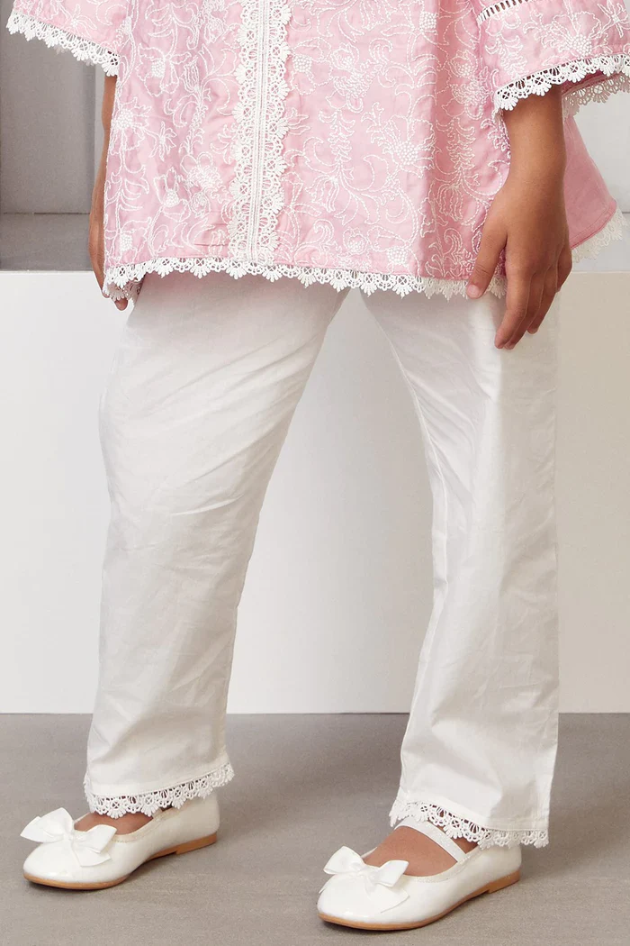 Mulmul Cotton Bloom Kurta With Bloom pyajama - Image 3