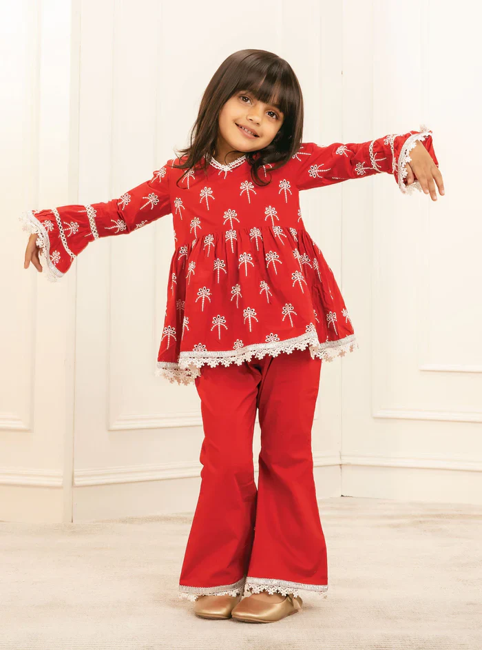Mulmul Cotton Bud Kurta With Bud Pyajama - Image 3