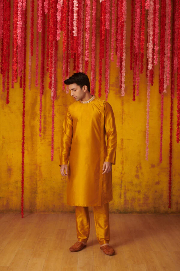 Mustard Kurta Set