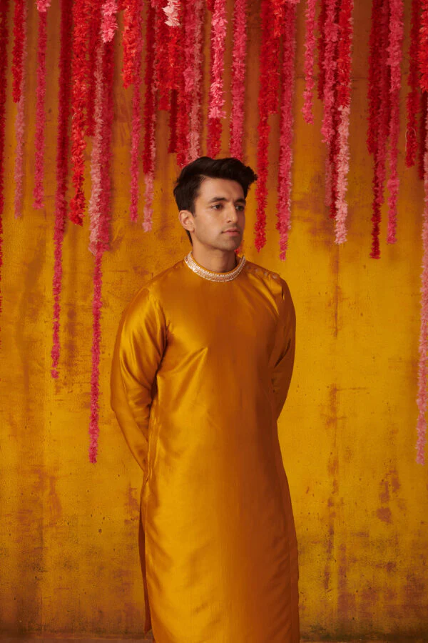 Mustard Kurta Set - Image 2