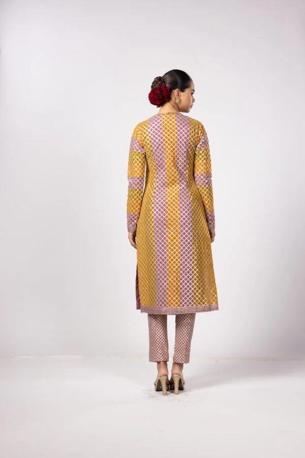 Mustard Multicolor Kurta Set - Image 4