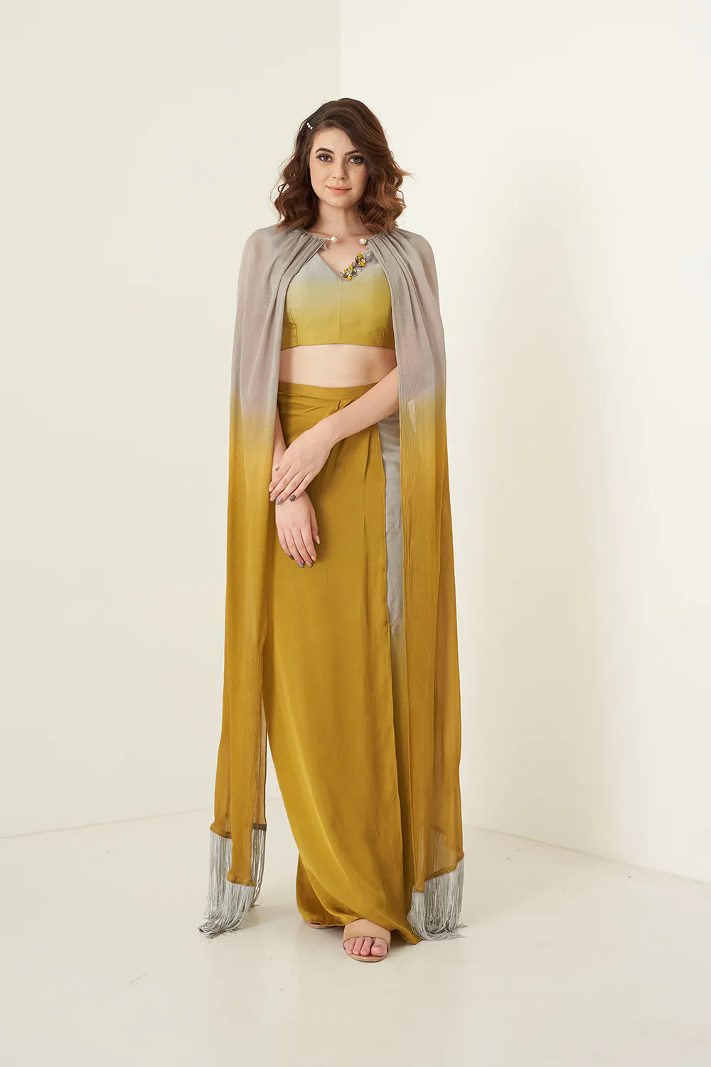 Mustard Skirt Set - Image 3