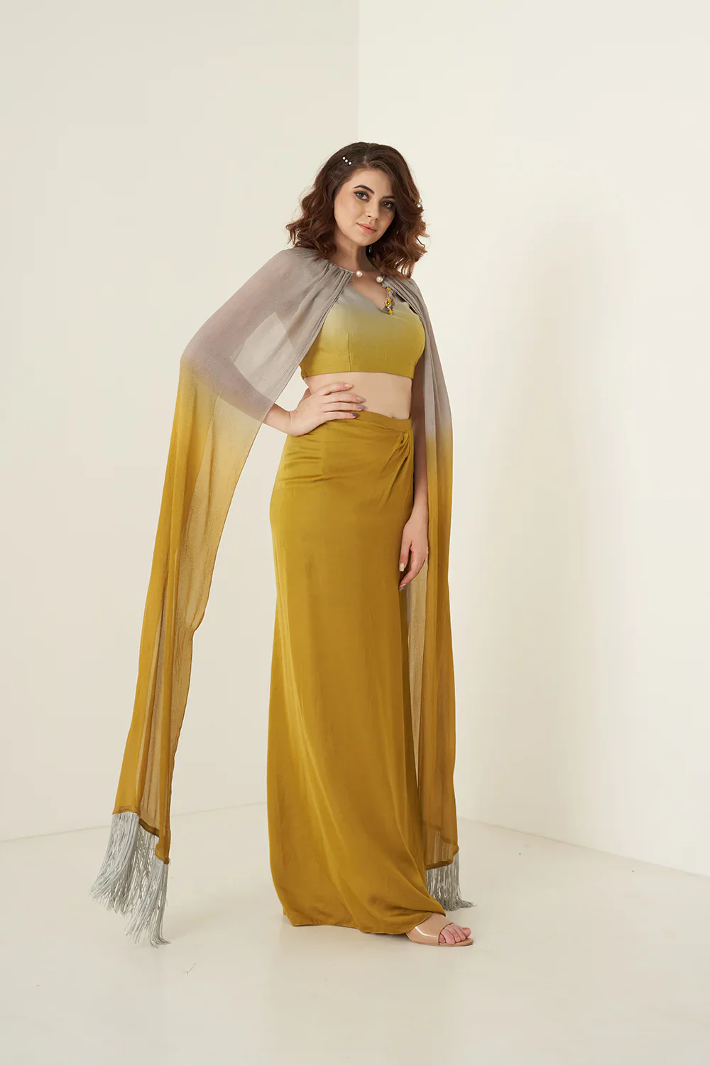 Mustard Skirt Set - Image 4