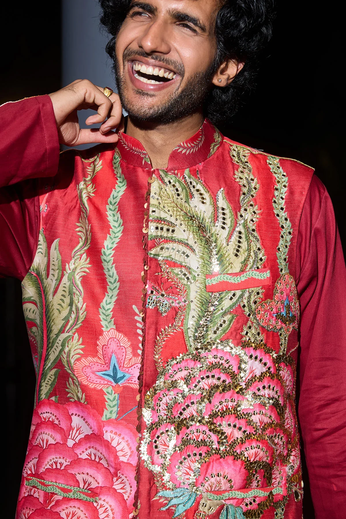 NADEEM - Hand Embroidered Bundi - Image 3