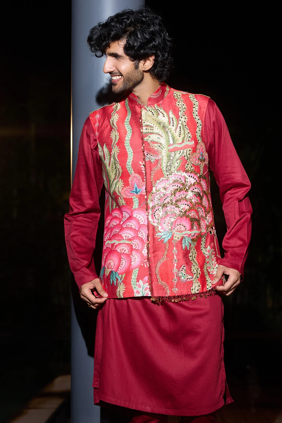 NADEEM - Hand Embroidered Bundi - Image 4