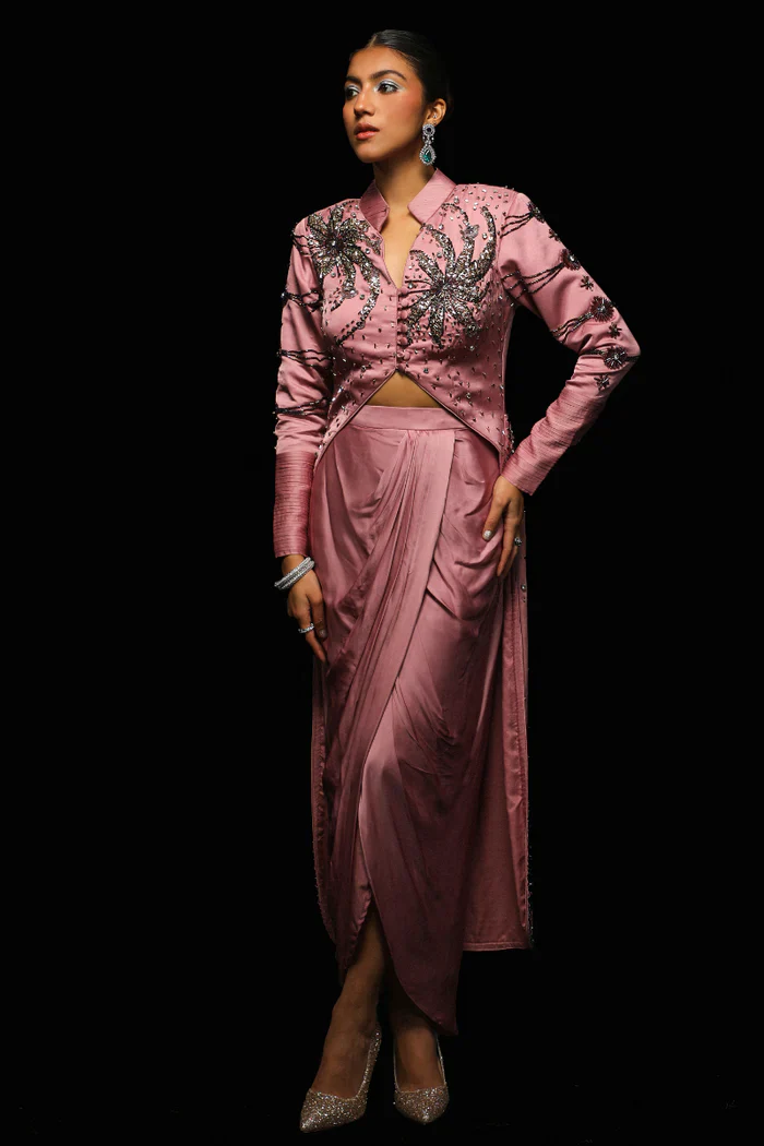 NEBULA Co-ord Drape Skirt Set - Image 5