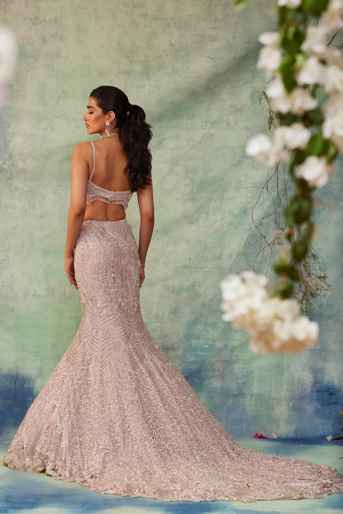 NORA - Lilac Fishcut Lehenga - Image 6