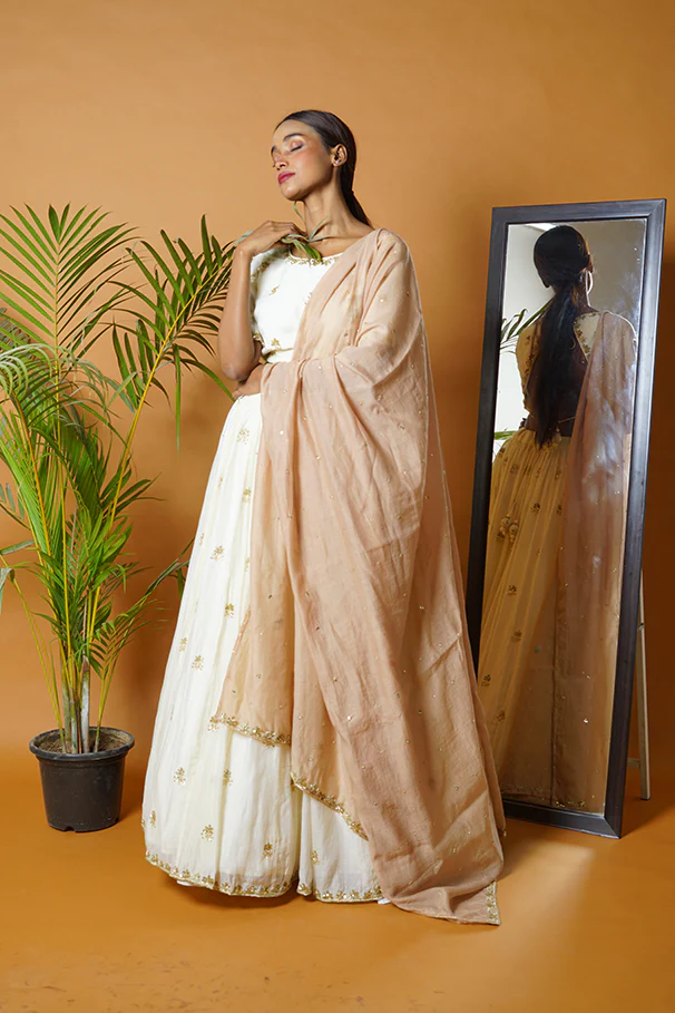 Off White Lehenga Set - Image 10