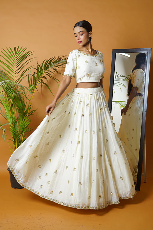 Off White Lehenga Set - Image 13