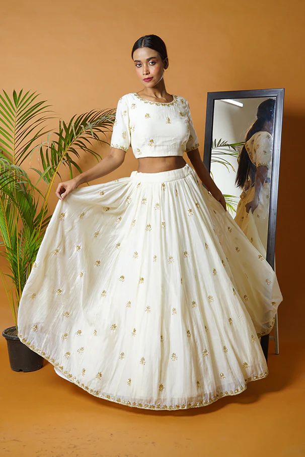 Off White Lehenga Set - Image 14