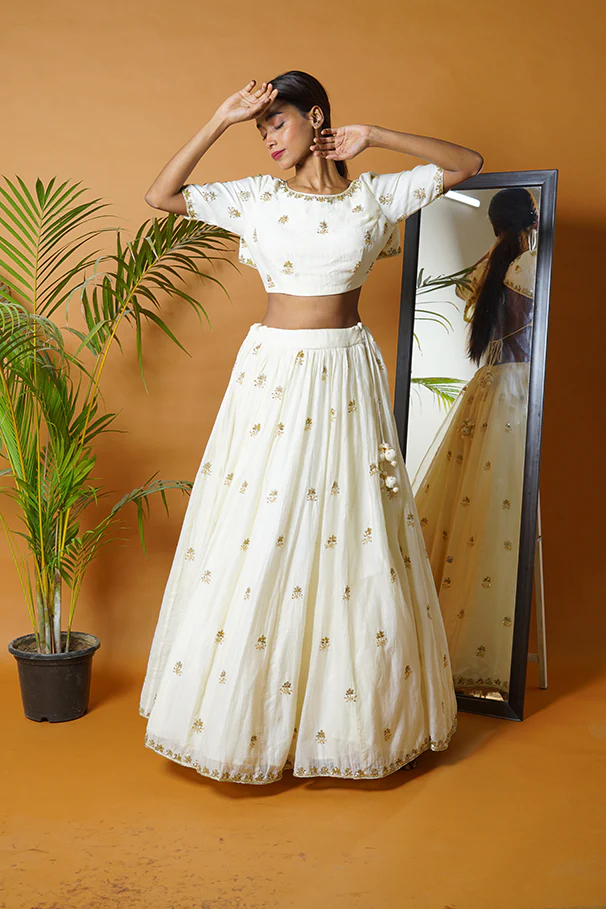 Off White Lehenga Set - Image 15