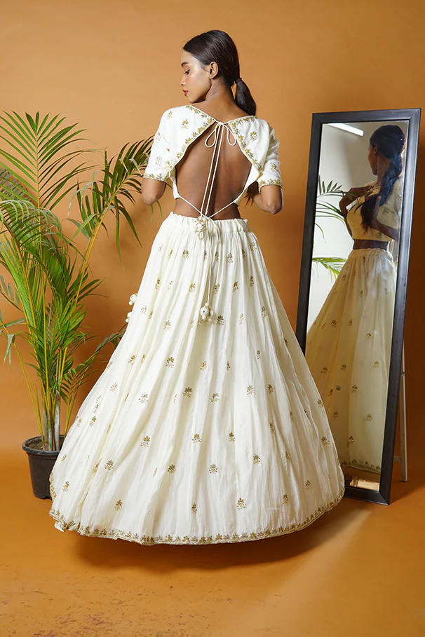 Off White Lehenga Set - Image 16