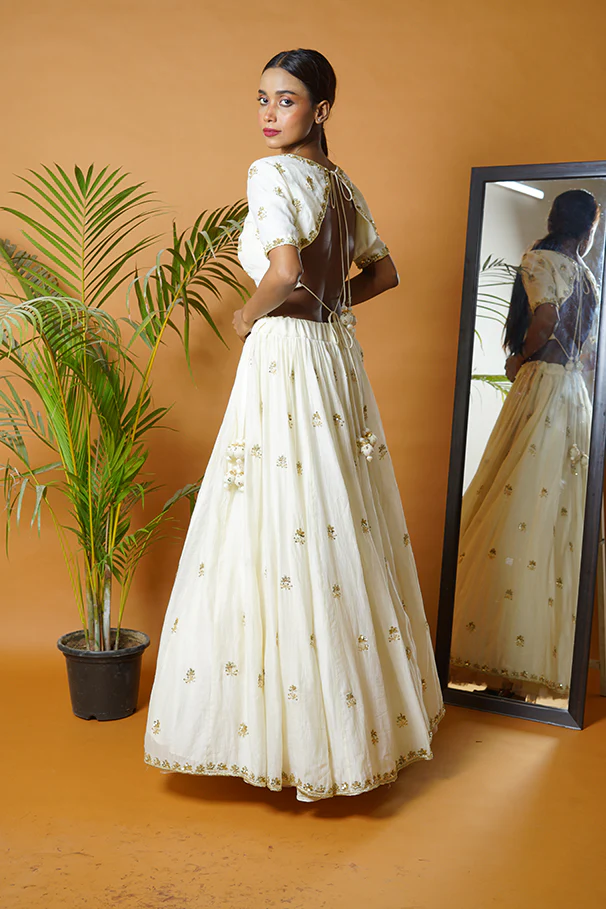Off White Lehenga Set - Image 17