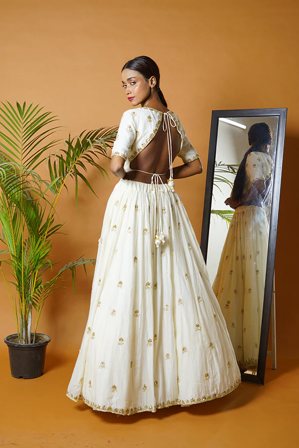 Off White Lehenga Set - Image 18